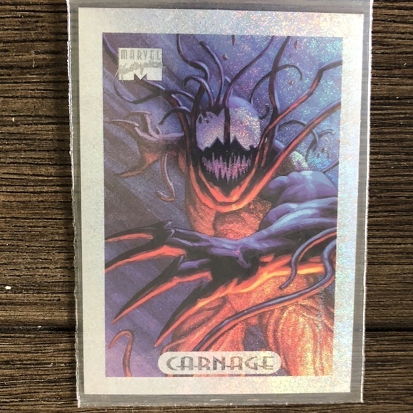 ’94 Marvel Masterpieces trading card: Limited Edition Holofoil: Carnage 2 of 10 - Picture 1 of 2